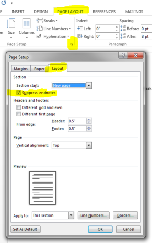 How to Add a Section after the Endnotes in Word | Jera Publishing